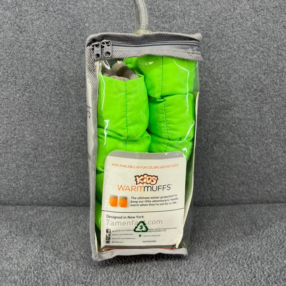 7 A.M.‎ Enfant WarMMuffs Stroller Gloves Women OS Neon Green Puffer Hand Warmers